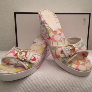 Coach wedge sandal