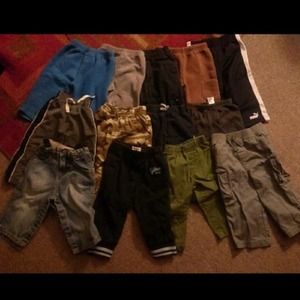 13 pairs of boys 12 months pants
