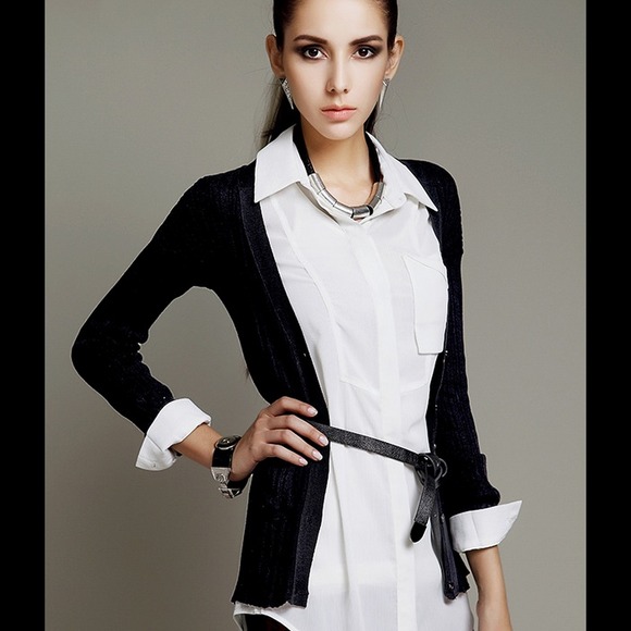 Tie waist cardigan