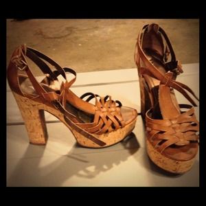 Platform cork sandals