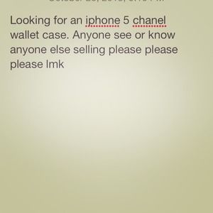 Iphone5 chanel wallet case