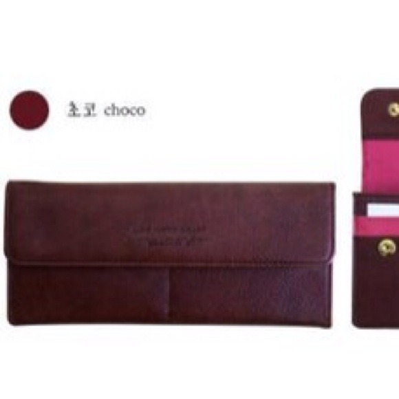 Clutches & Wallets - New Italy leather chocolate red color long wallet