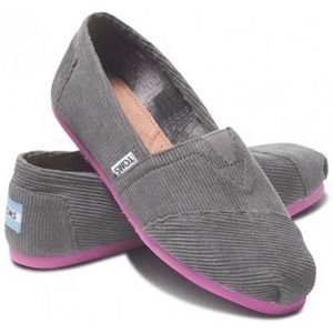 Corduroy toms shoes