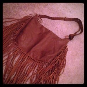 Gorgeous leather fringe bag
