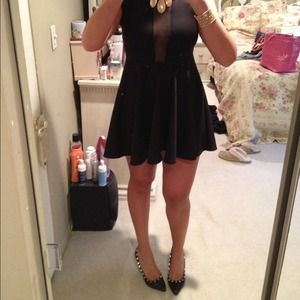 Black skater dress