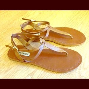 Steven Madden Beige Sandals s8.