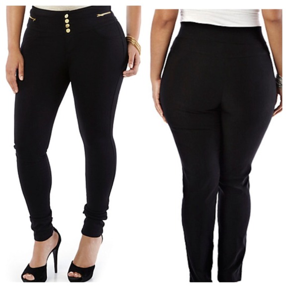 Pants - High-Waisted Skinny Ponte Pants