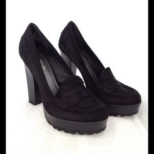 =Bundle=MIA Black Suede Heels & Black Wedge Boots