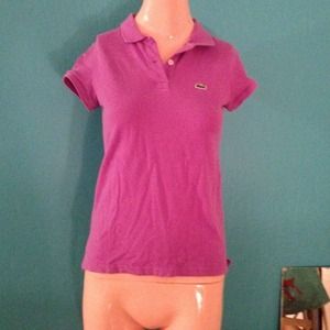 Purple Lacoste polo