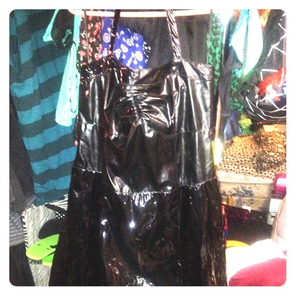 Vinyl goth, pinup sexy plus size dress BUNDLE