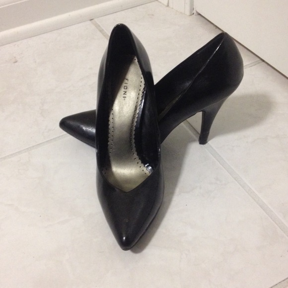 Black pumps by Fioni size 6. Worn once