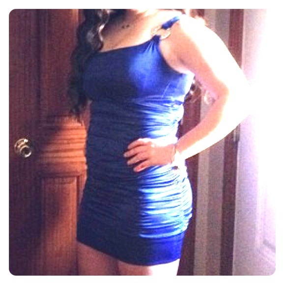 Royal Blue Fitted Dress