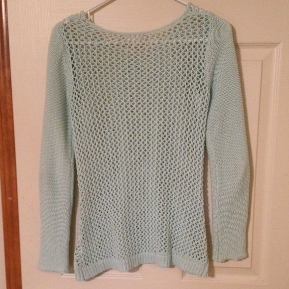 ❌SOLD❌💖HOST PICK 4-4💖 Mint Knitted Sweater - Picture 4 of 4