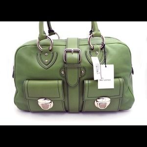 Marc Jacobs Green Calf Leather Large Handbag