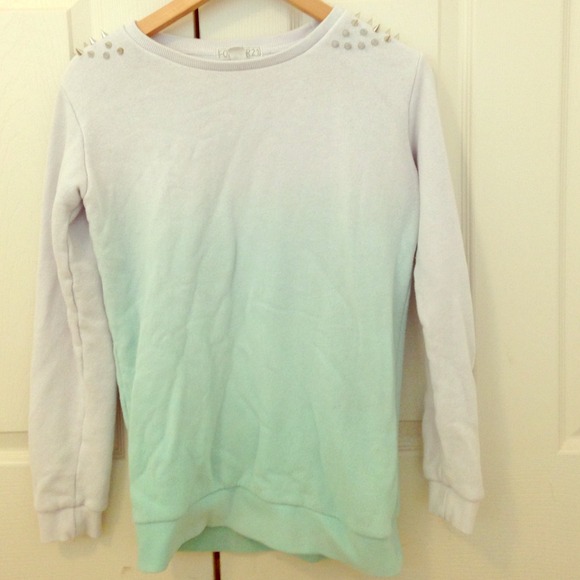Forever 21 Ombré Sweater with Studs