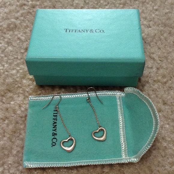 Authentic Tiffany heart earring