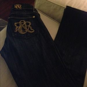 Rock & Republic gold double size 27. Like new
