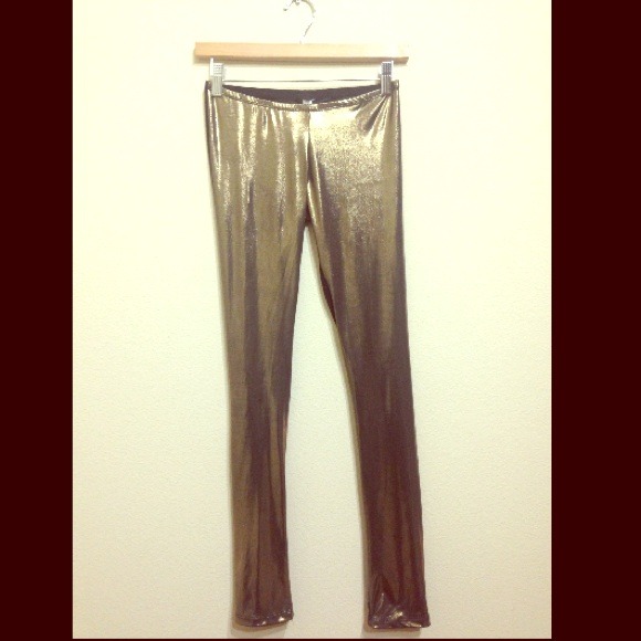 Gold leggings