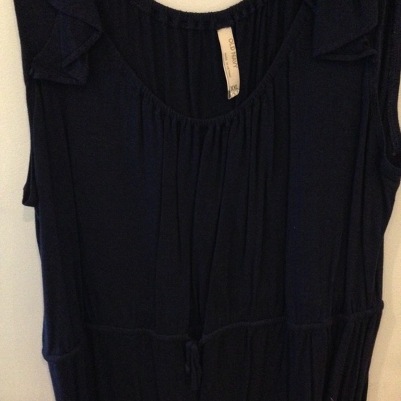 Plus-Size Navy Ruffle Dress! - Picture 2 of 4