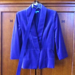 Gorgeous purple velvet.  Never worn. Festive!!