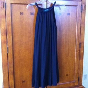 Short black cotton dress