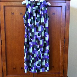 Multicolor silk dress