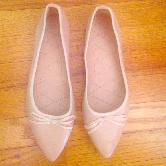 Pink bow tie flats
