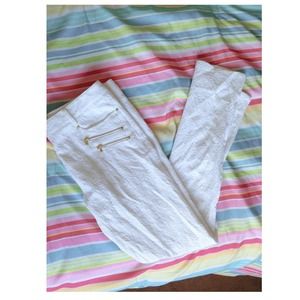 Forever 21 White Detailed Pants