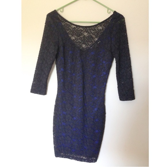 Black lace dress