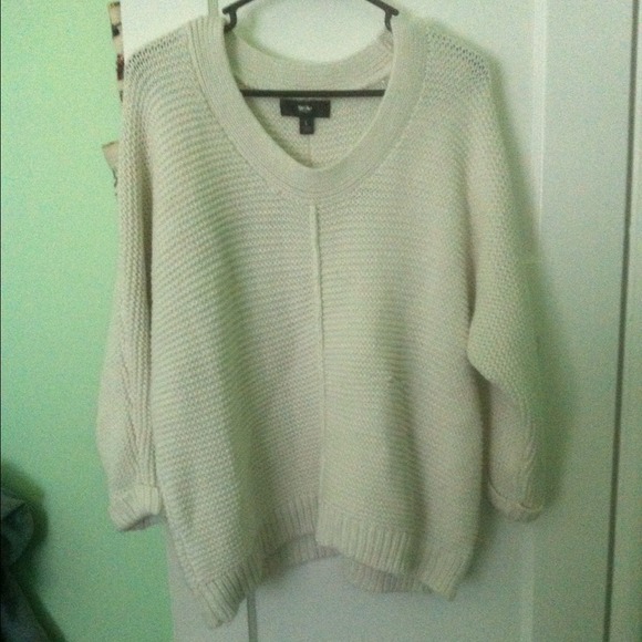 Mossimo White Knit Sweater