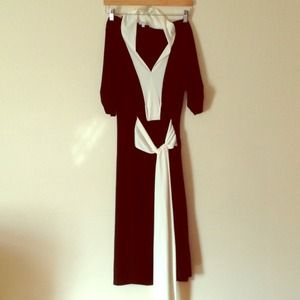 Kiyonna Eden Colorblock size 1 black & ivory dress