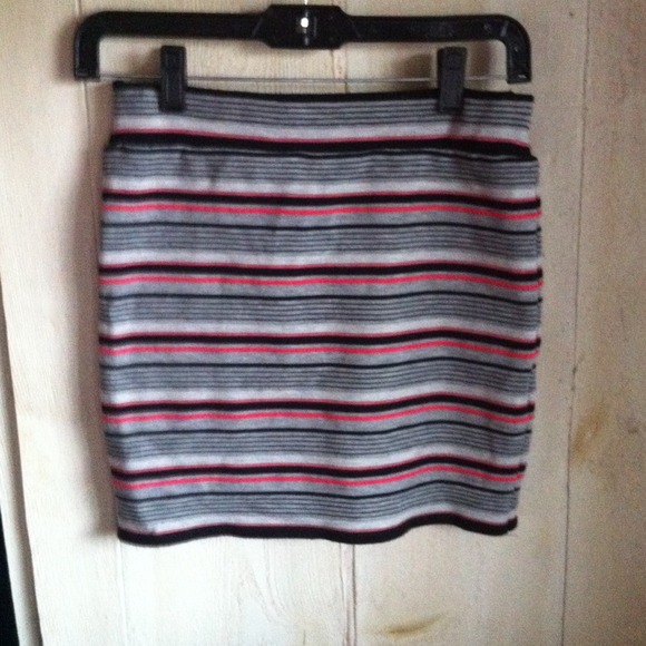 Mini striped sweater skirt. Never worn.