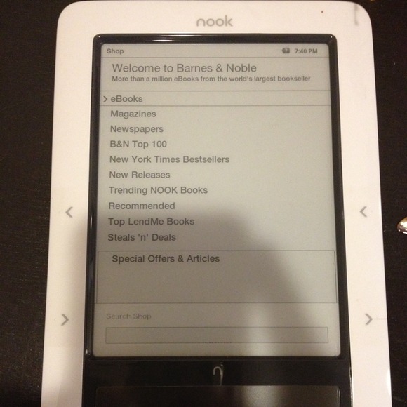 Barnes & Nobles Nook Wifi