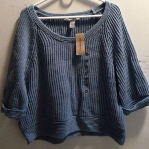 Crop knit sweater