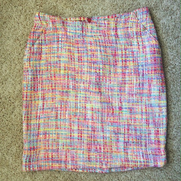 Pastel tweed skirt
