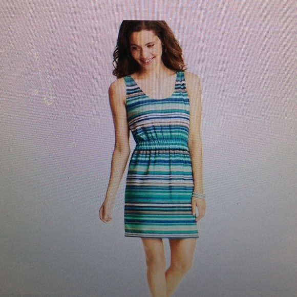 🎁Sold Mixed Striped Woven Tank Dress