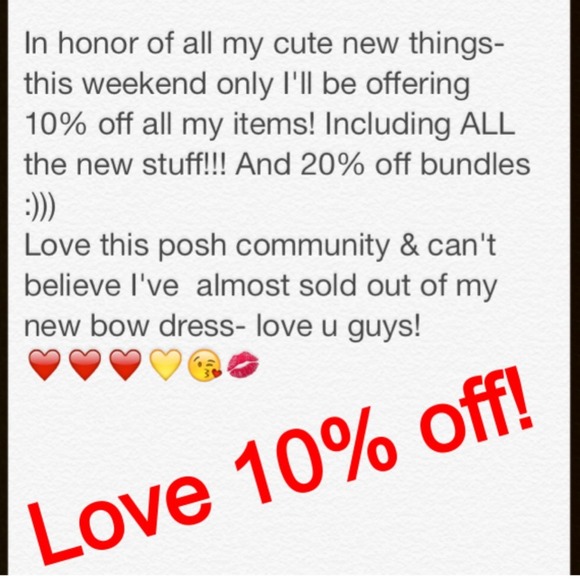 This weekend sale- Including my best selling dress