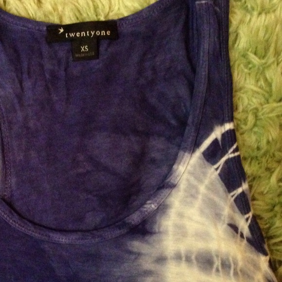 Forever Blue Tie Dye Tank - Picture 2 of 4