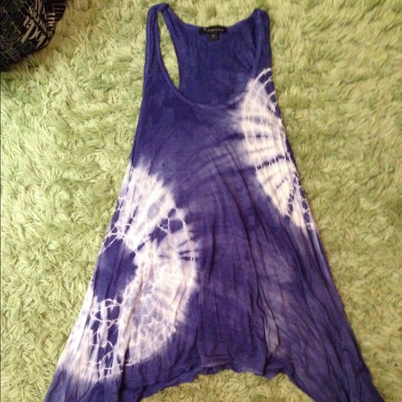 Forever Blue Tie Dye Tank - Picture 3 of 4