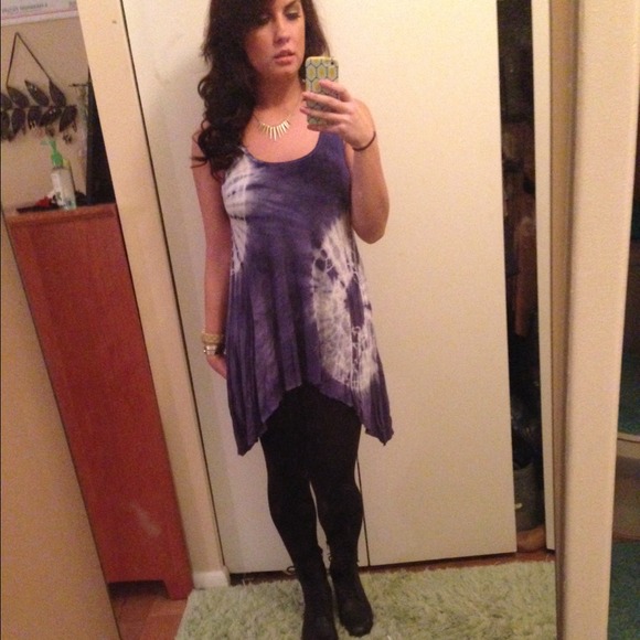 Forever Blue Tie Dye Tank - Picture 4 of 4