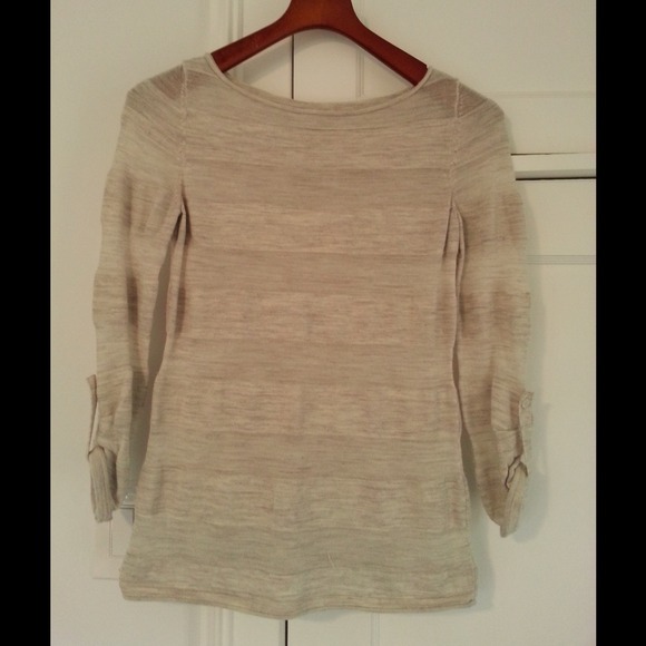 **SOLD** LOFT striped sweater - Picture 2 of 4