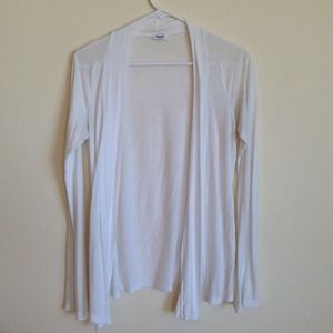 Splendid white open cardigan XS