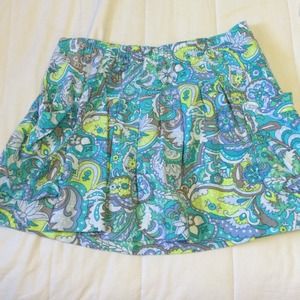 Blue green skirt