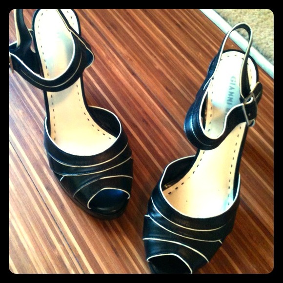 Gianni Bini black and white heels (from Dillard's)