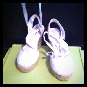 Weave ballet wedges. Worn once.