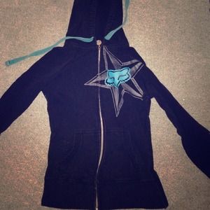 Fox racing zip up hoodie