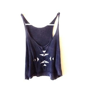 Brandy Melville Aztec-y Crop Tank