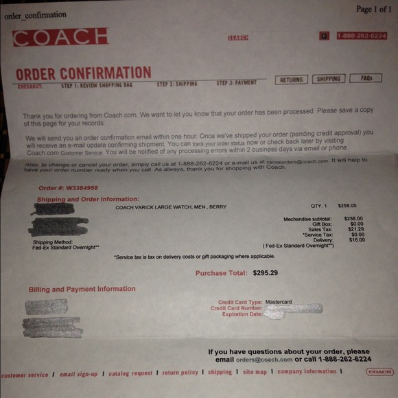 Purple leather Coach wrist watch - Picture 4 of 4