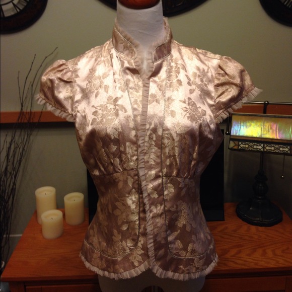 On Sale! bisou bisou pink bolero/jacket - Picture 1 of 4