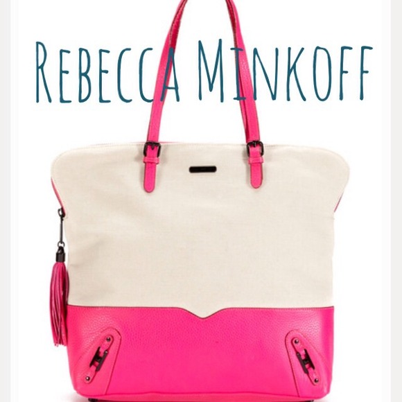 Rebecca Minkoff Canvas Zip Top Tote